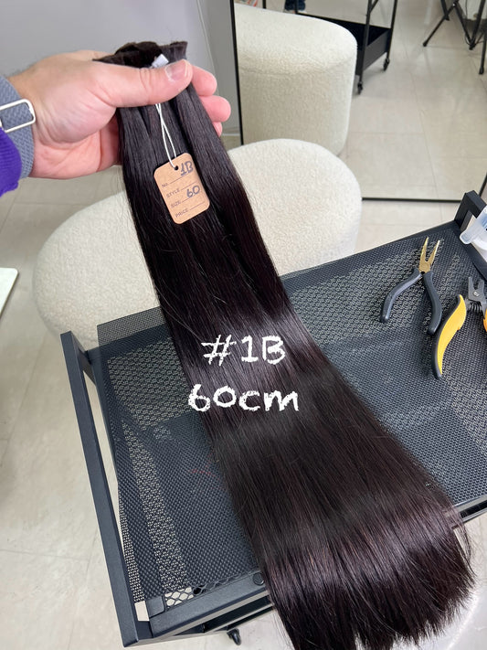 Hair Bulk, color #1B, straight